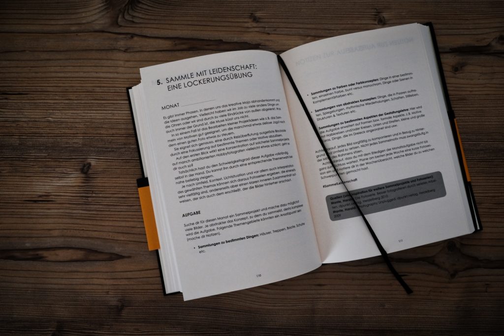 Inhalt - Mein Foto-Planer